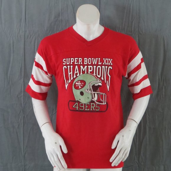 San Francisco 49ers Shirt (VTG) - Superbowl 19 Champions - Men's Large - Picture 2 of 7